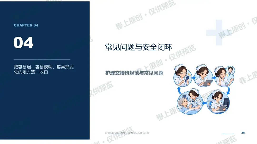 护理交接班规范与常见问题预览第28页