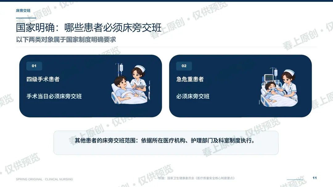 护理交接班规范与常见问题预览第11页
